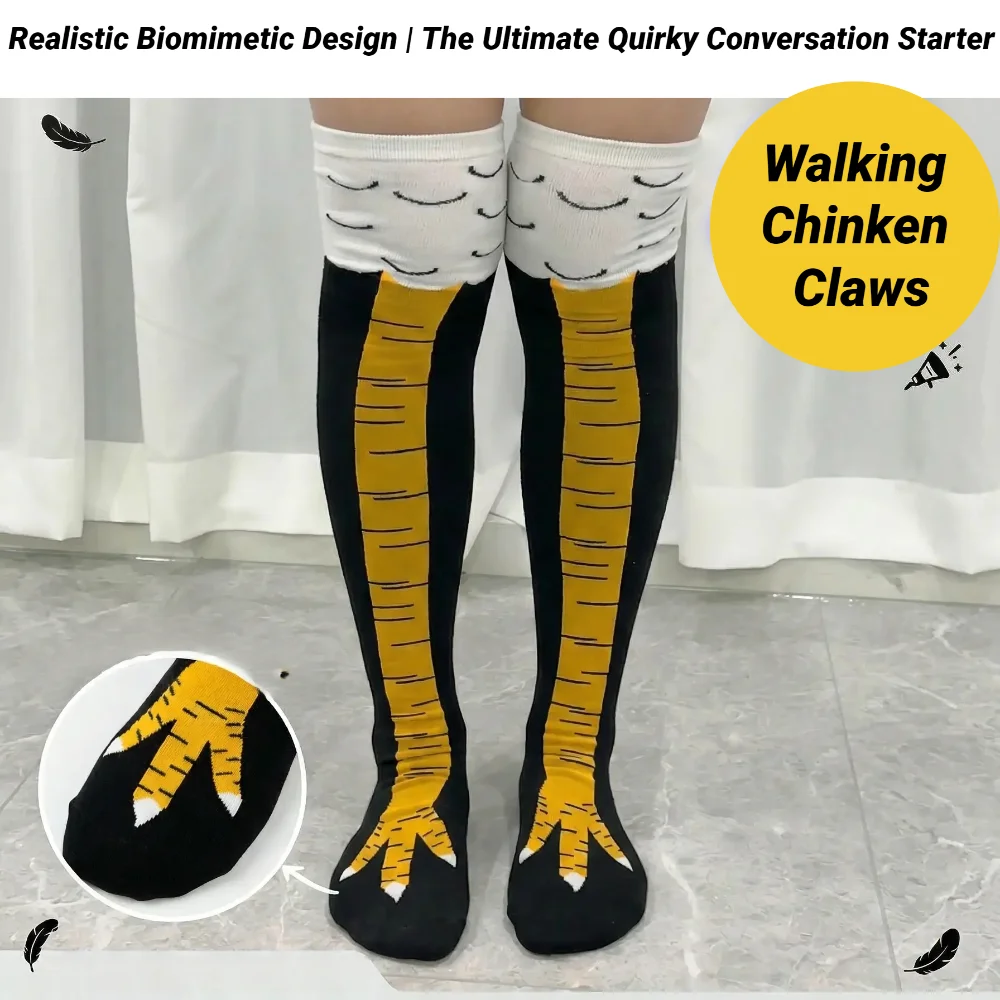 Men Funny 3D Chicken Socks Print  Cosplay High flexibility Thigh High Sock Fashion Thin Toe Feet
