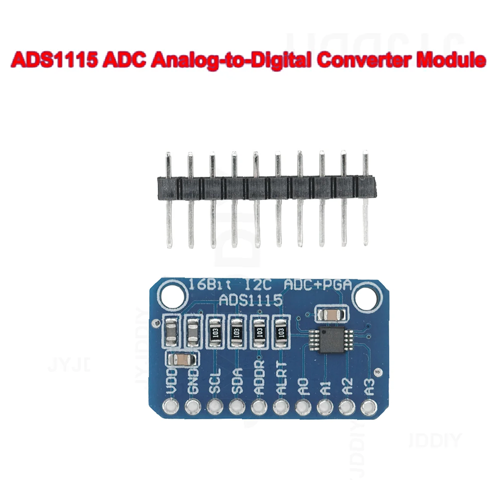 16 บิต I2C ADS1115 โมดูล ADC 4 ช่องพร้อมโปรเกนแอมพลิฟายเออร์