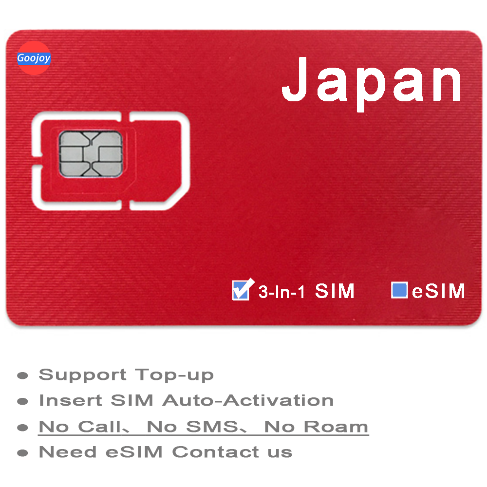 Tarjeta Sim prepago de Japón, datos 4G para tarjeta Sim de Japón, Tokio, Okinawa,Hokkaido, tarjeta Sim de Internet ilimitada, tarjeta de datos internacional gratuita
