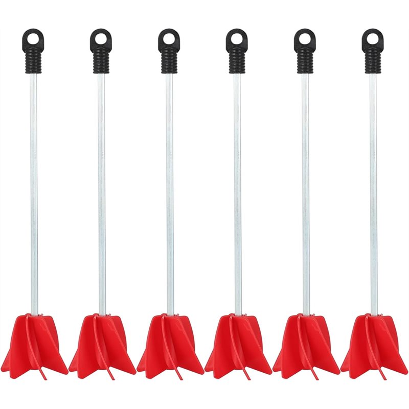 Mar.Industrial Stirrer Paddle-11.8" Helix Paint Mixer Attachment(6-Pack) For Drill-Epoxy Resin Mixing Tool(1 To 5 Gallon)