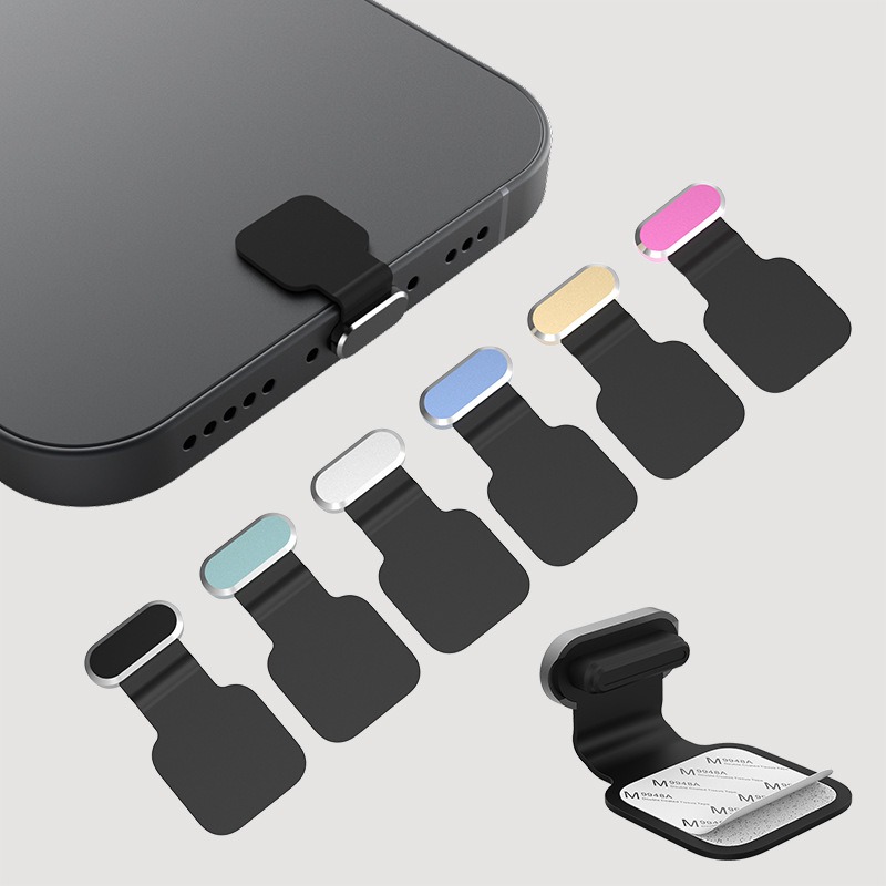 1 szt. Port ładowania telefonu komórkowego wtyczka przeciwkurzowa dla iPhone Samsung Xiaomi osłona portu USB typu C odporna na utratę osłona przeciwpyłowa