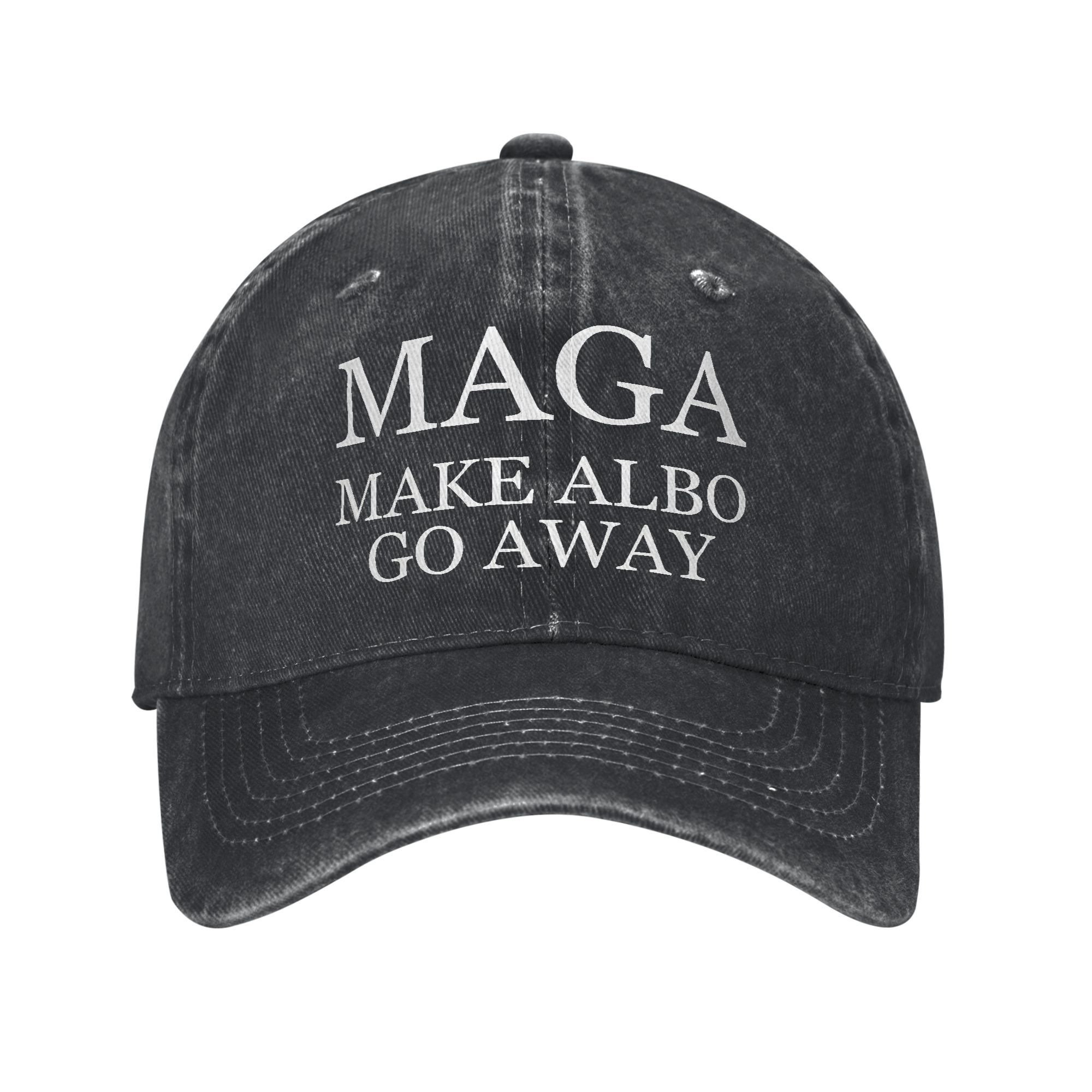 Casquette de Baseball Vintage MAGA Make Albo Go Away, casquette de soleil unisexe en Denim vieilli, australie disant en plein air, chapeaux réglables toutes saisons
