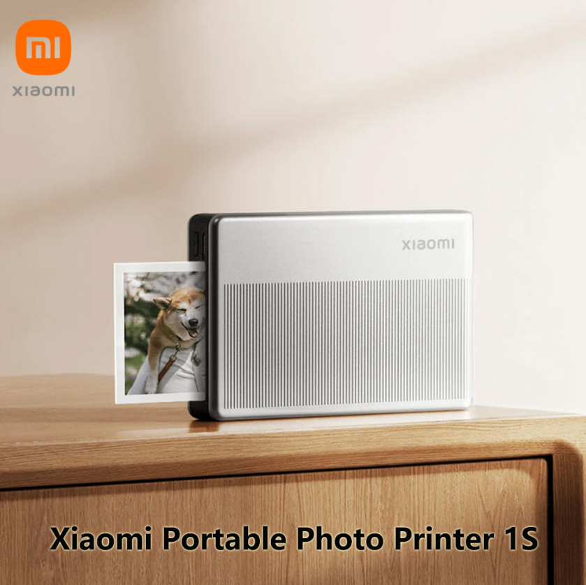 Xiaomi Przenośna drukarka fotograficzna 1S Bluetooth 5.2 Drukarka termiczna Wielofunkcyjna drukarka kieszonkowa do smartfonów i tabletów