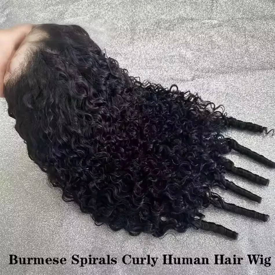 Burmese Curly Wig Human Hair 13X6 Hd Lace Frontal Wig Vietnamese Original Pre Plucked Deep Wave 13x4 Lace Front Wigs 230%