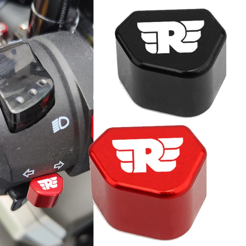 Para Royal Enfield Meteor 350 2020 2021 650 Mototcycle CNC botón de interruptor de señal de giro tapa de llave