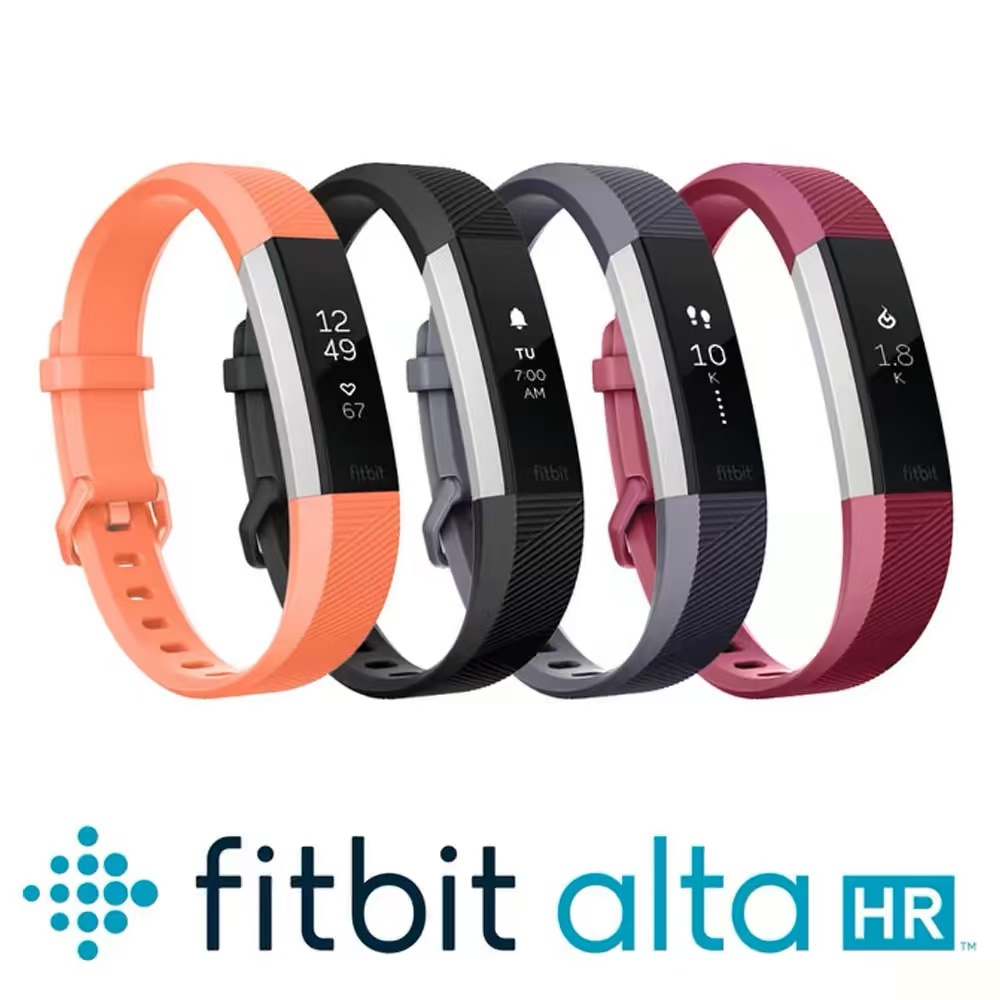 【Estoque pronto】 Fitbit Alta HR pulseira inteligente rastreador de fitness (grande/pequeno) frequência cardíaca + rastreador de atividades