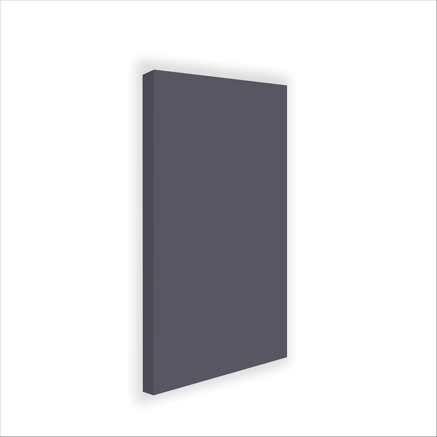 Panel absorbente de sonido acústico, paneles absorbentes de sonido de alto rendimiento, 124 x 64 x 5 cm (gris oscuro)