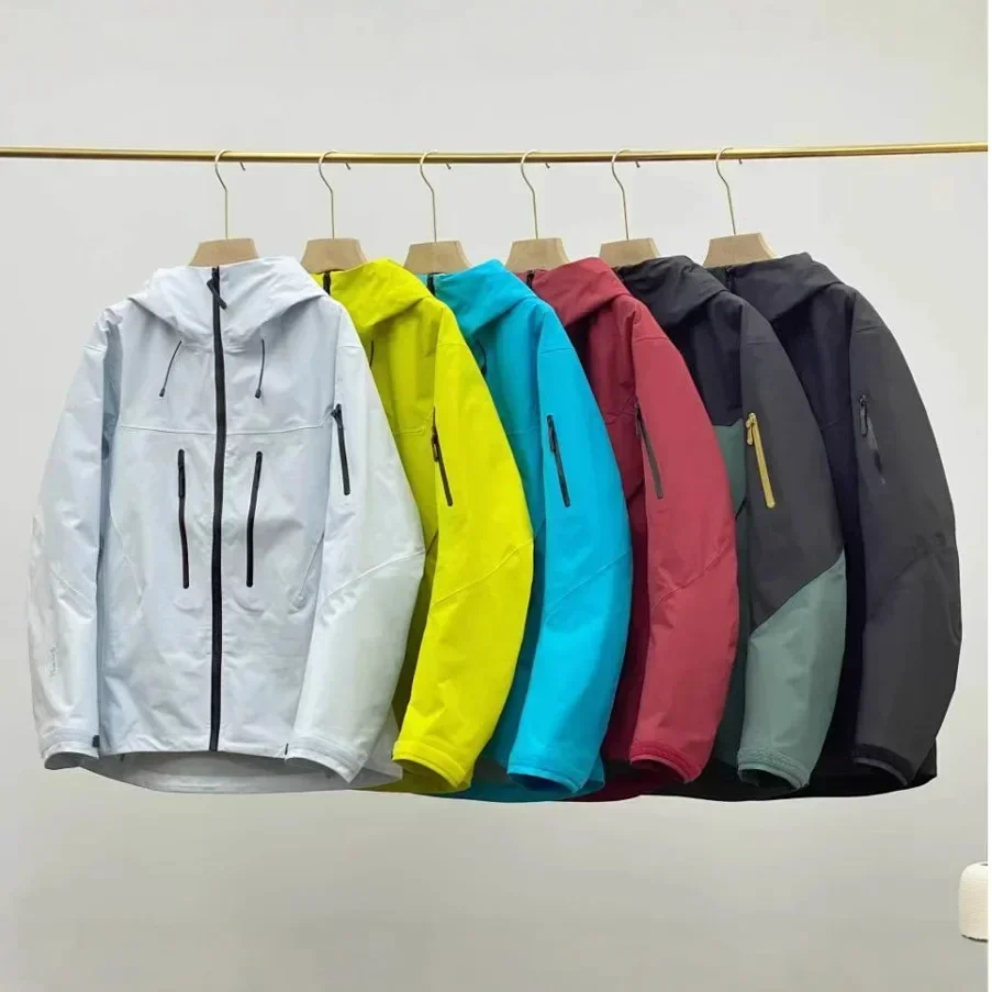 ARC Impermeabile da esterno Antivento Moda Sport Campeggio Alpinismo Pesca Giacca da uomo e da donna in tinta unita di alta qualità