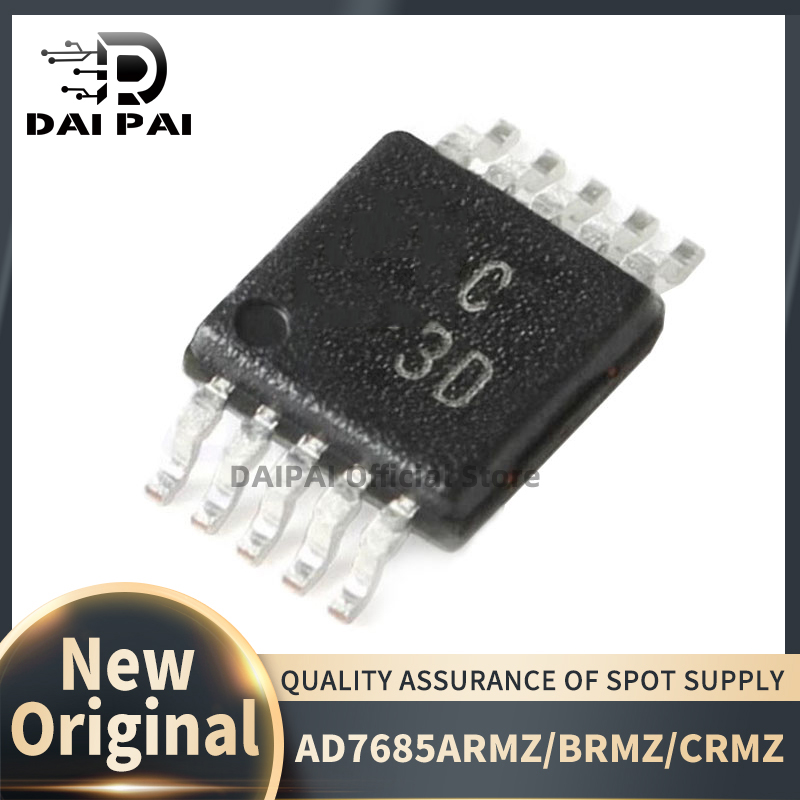 (5 stuk) 100% Nieuwe originele AD7685ARMZ C4H AD7685BRMZ C3D AD7685CRMZ C4J AD7685 MSOP10 Chipset