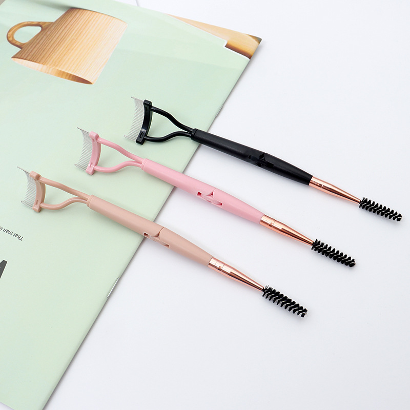 1pc Wimpern Schönheit Faltbare Separator Tragbare Wimpern Pinsel Kamm Mascara Curl Wimpern Edelstahl Wimpern Kämmen Werkzeuge