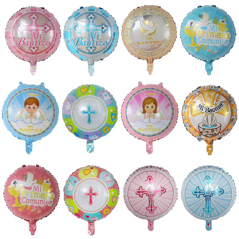 10 sztuk 18-calowych hiszpańskich balonów foliowych z helem Chrzest West Dekoracja imprezowa Baby Shower Globos Zabawki dla dzieci Materiały eksploatacyjne