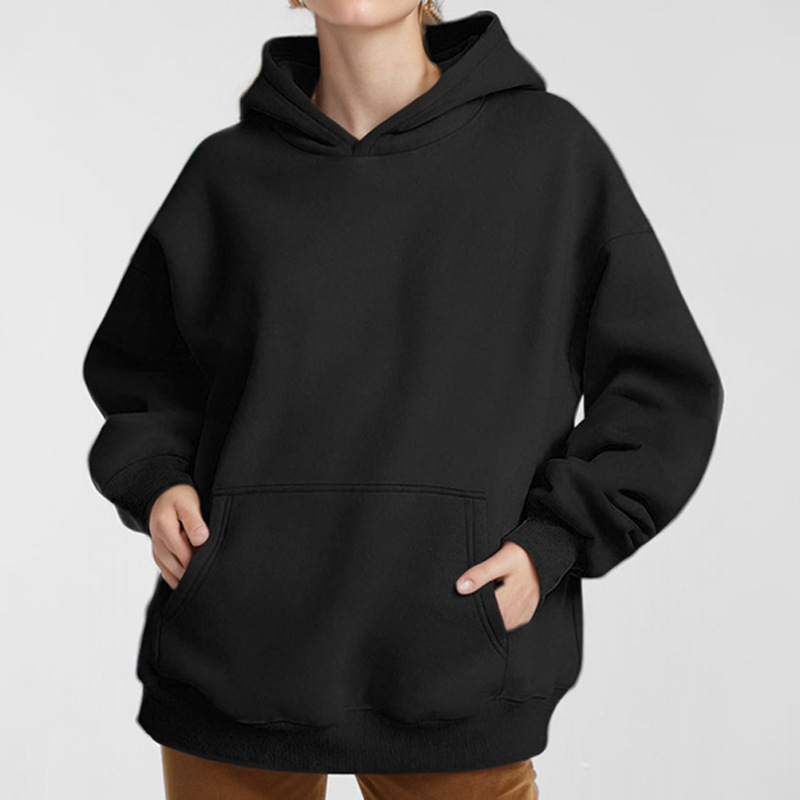 Frauen Hoodies Pullover Mit Kapuze Sweat Shirts Einfarbig Jogger Langarm Schwarz Jogging Männer Sweatshirt Sport Top Winter Kleidung