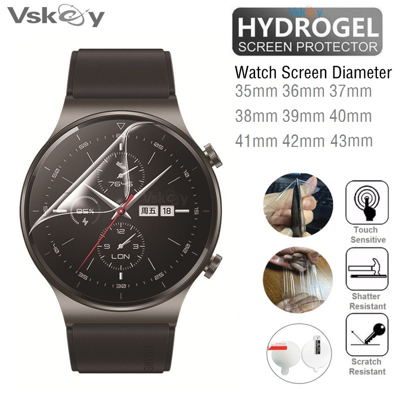 500PCS TPU Hydrogel Soft Screen Protector for Smart Watch Diameter 35mm 34mm 33mm 36mm 37mm 38mm 39mm 41mm 42mm 43mm Watch Film