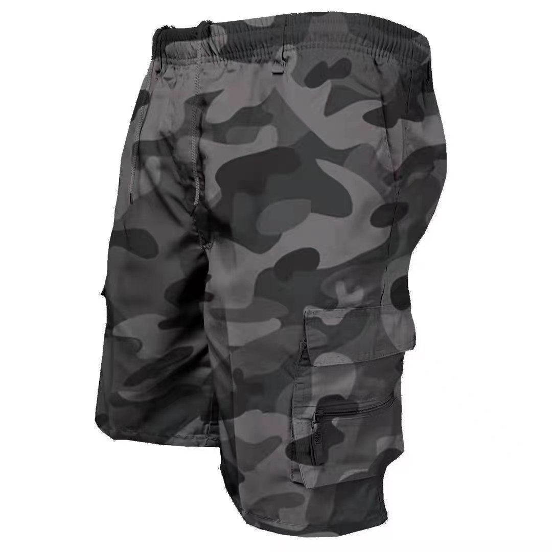 Foreign Trade Cargo Shorts Men's Thin Summer Men's Multi-flap Pocket Pants Xinjiang Cotton Outdoor Casual Sports Shorts Beach...
