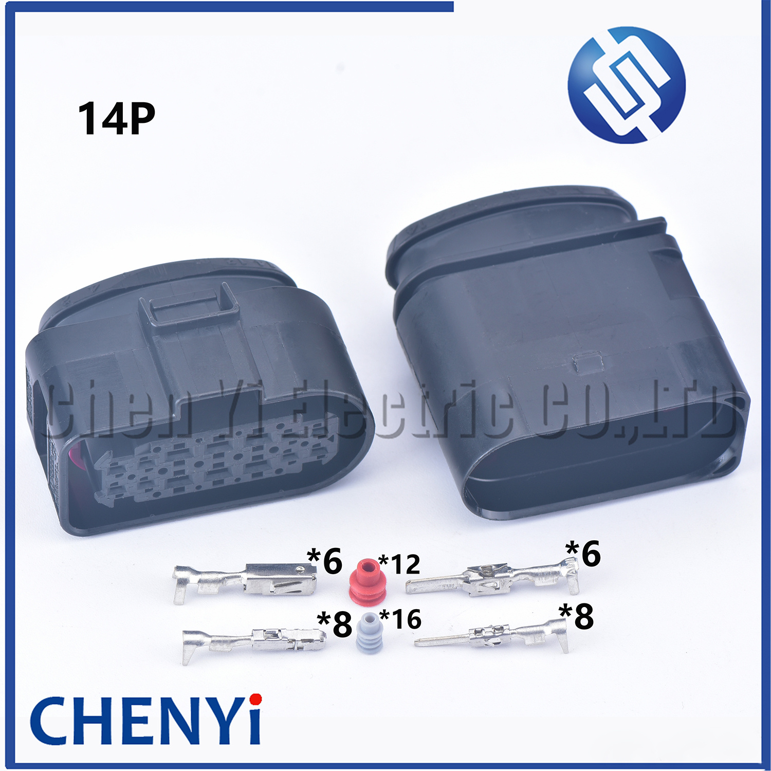 1 conjunto 14 pinos led luz lâmpada fio soquete automotivo conector impermeável 1.5/2.8 conector de fiação 3c0973737 3c0973837 6189-7103