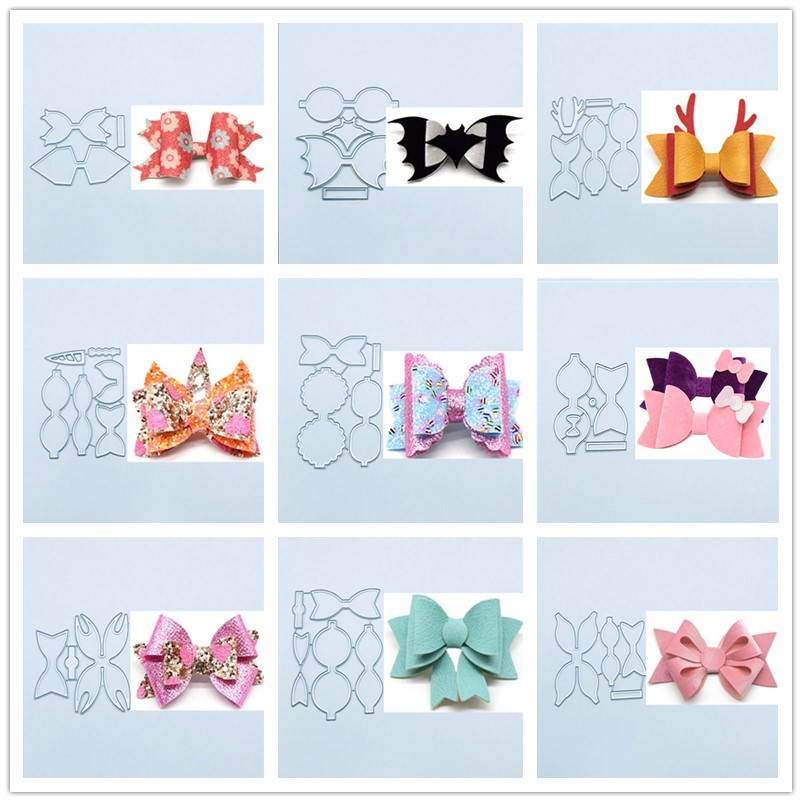Jednorożec kwiat kokardka metalowe wykrojniki szablony do scrapbookingu znaczek/album fotograficzny dekoracyjne tłoczenie kartki DIY
