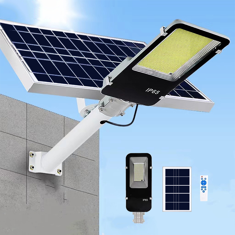 Luz Solar de Rua de 1000W, Luz Solar Externa IP65 à Prova d'Água, Luz Automática do Crepúsculo ao Amanhecer para Garagem e Jardim