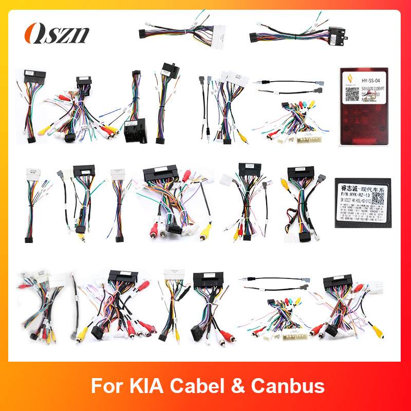 Kabelbaum-Adapter, 16-poliger Stecker auf 18-polig, 24-polig, für Hyundai Kia Rio/K5/Soul-Anschluss, Auto-Android-Kabel und Canbus