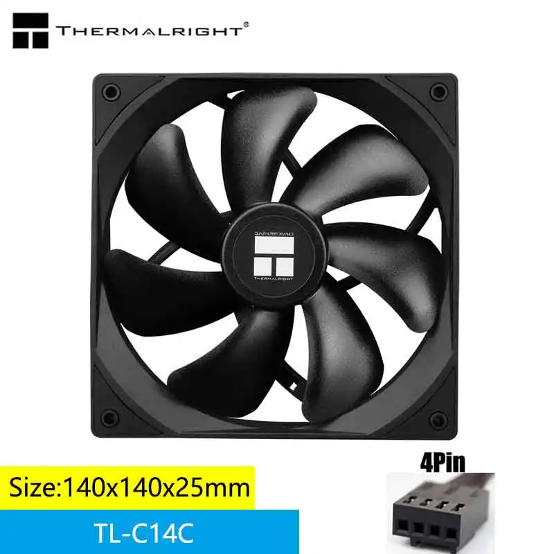 Thermalright TL-C14CW/14C-S 14cm wentylator chłodzący 5V 3PIN ARGB pc gamer regulacja prędkości chłodnicy argb regulowany wentylator do obudowy komputera wentylator