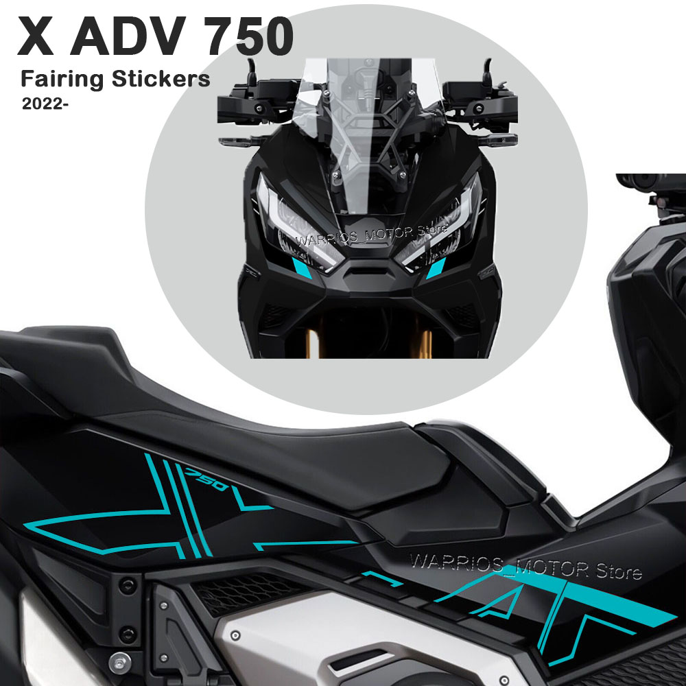 X ADV 750 para Honda X-ADV 750 X ADV750 2021-2024 pegatina de carenado decoración del cuerpo calcomanías Kit de pegatinas de PVC antiarañazos