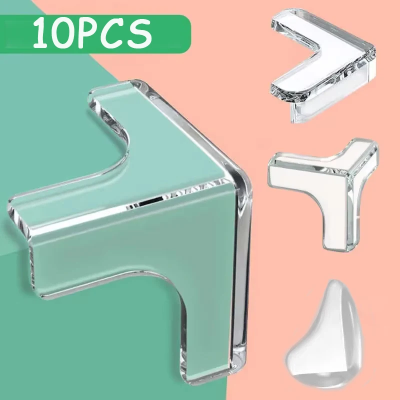 10 pçs claro anti-colisão mesa de centro móveis protetores de canto revestimento de canto macio decoração da sala de estar