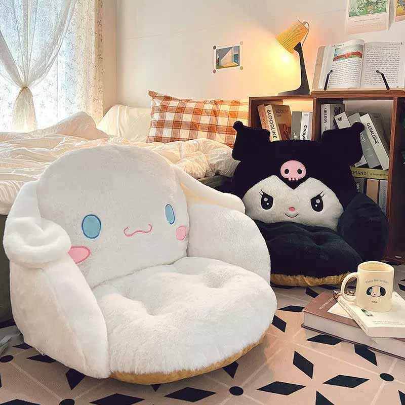 Coussin de chaise de bureau climatisé série Cartoon Kuromi Melody, confortable pour l'automne et l'hiver, articles de literie, cadeaux périphériques