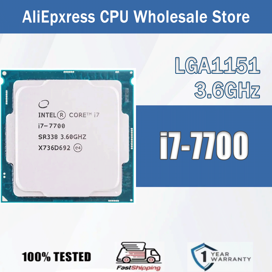 Intel Core i7-7700 3,6 ГГц 4 ядра 8 потоков 8M 65 Вт i7 7700 Компьютерный процессор Сервер LGA 1151