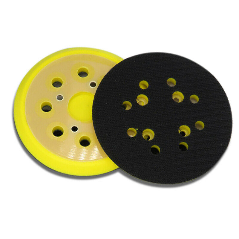 Almohadillas de lijado de 5 ", 125mm, 8 agujeros, placa de respaldo de gancho y bucle, almohadilla de pulido, lijadora Orbital aleatoria, amoladoras de aire