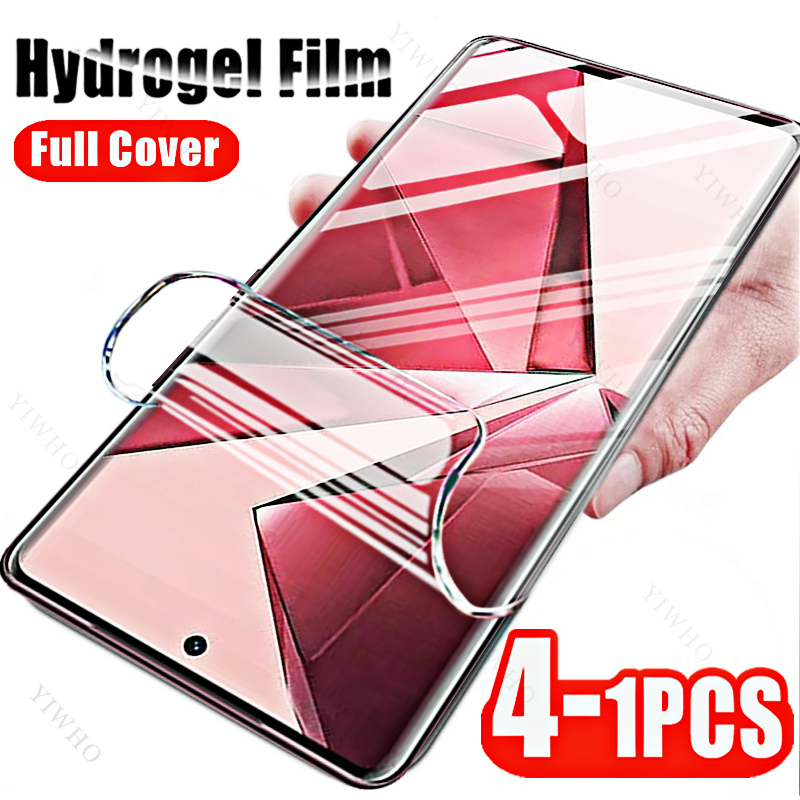 Protecteur d'écran HD Hydrogel, 4 à 1 pièces, pour Vivo V29e V29 Lite V27 V27e V25 V25e V23 V23e V21 V21e V21s V20 20201 SE Pro 4G 5G