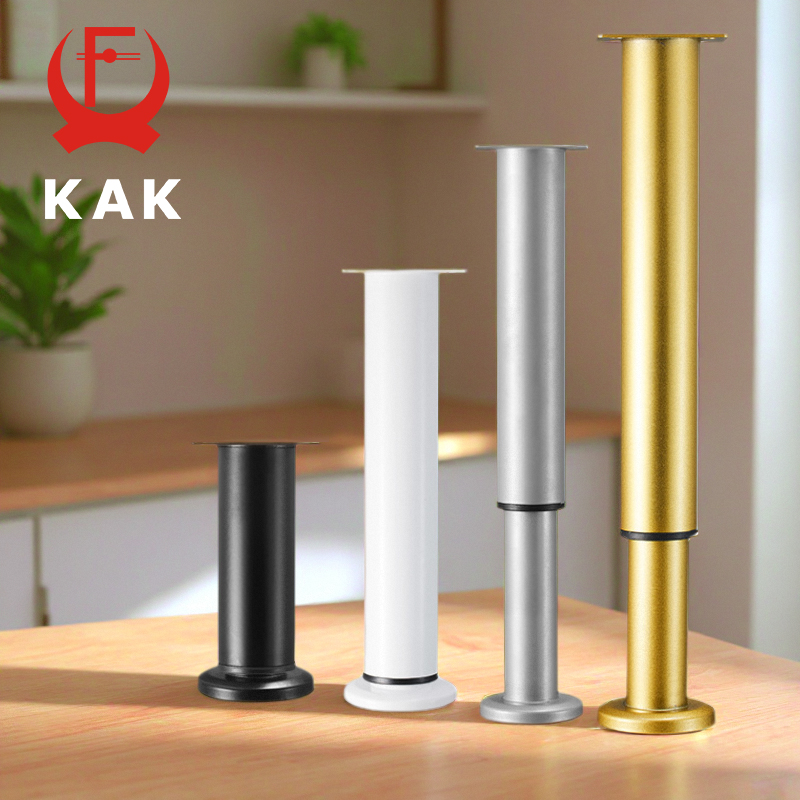KAK 2 patas de soporte ajustables, patas para muebles, columnas de soporte extensibles para mesas, utilizadas para mesas, armarios, estructuras de cama