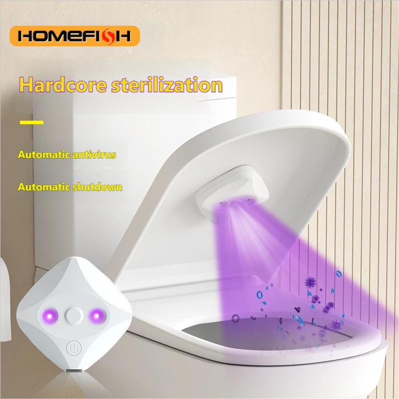 Lámpara de Esterilización para Inodoro HOMEFISH, Nueva, Portátil, Mini Lámpara Desinfectante, Esterilizador con Carga USB para el Hogar