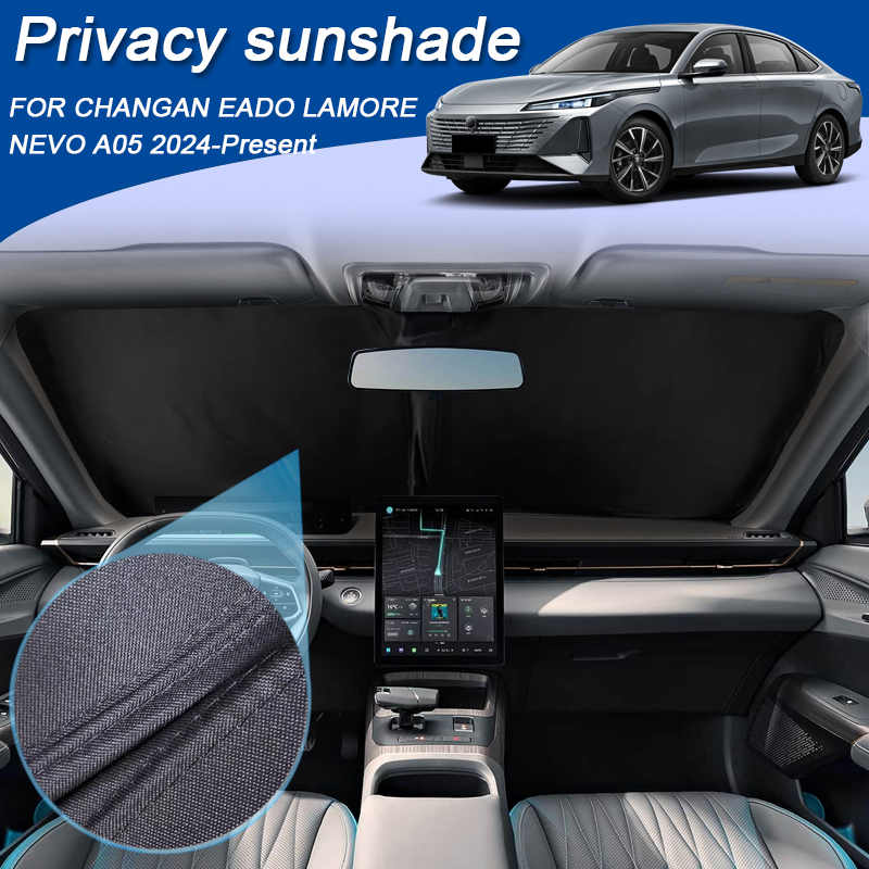 Pare-soleil de confidentialité pour vitres noires de voiture, pour CHANGAN EADO LAMORE NEVO A05 2024 – 2026, Anti-UV, isolation thermique, housse de protection, accessoires
