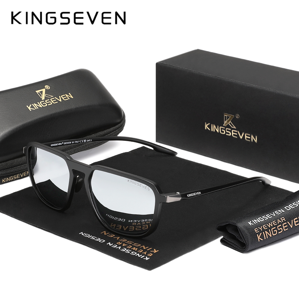 KINGSEVEN Sonnenbrille, modisch, UV400, polarisiert, für Autofahren, Outdoor, Anti-Glare, für Herren und Damen