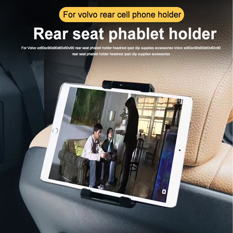 Set di supporti per iPad e cellulare da montare sul sedile posteriore per Volvo XC60, XC90, S90, V90, S60, V60, V90CC, V60CC - Accessori e ricambi auto