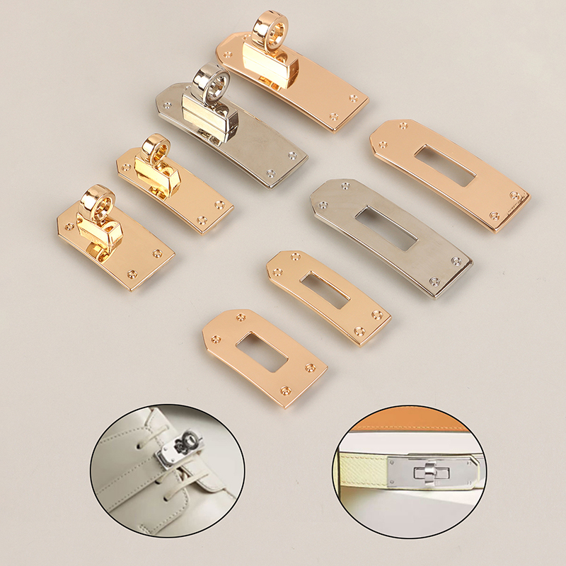 1Set Fashion Bag Lock Set Metal Buckles Clasp For Bag Strap Women Handbag Purse Twist Locks DIY Hardware Accessories
