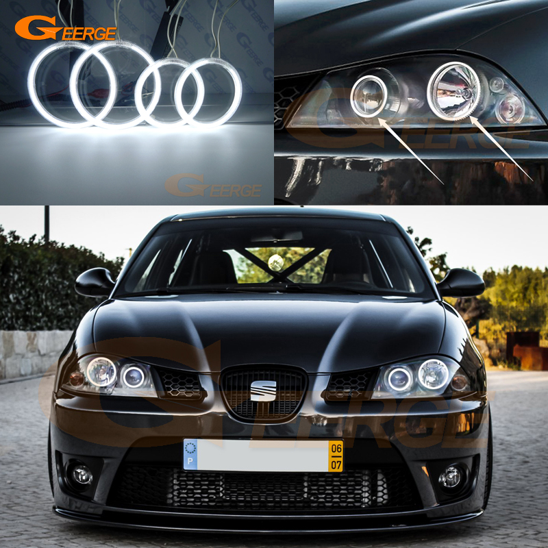Для Seat Ibiza 6L Cordoba Facelift 2006 2007 2008 ремонт ультра яркие CCFL ангельские глазки кольца с ореолом автомобильные аксессуары