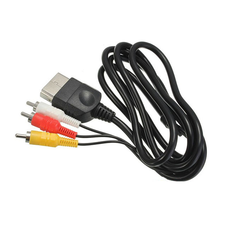 Replacement 6FT Audio Video Composite Cable AV 3 RCA Wire Cord For Xbox Original Classic