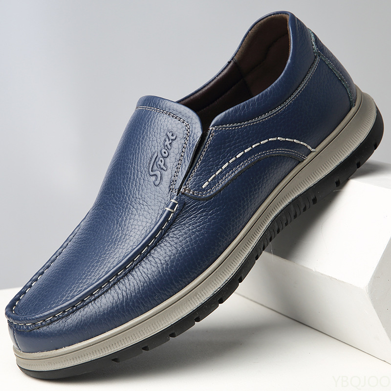 Męskie wysokiej jakości oryginalne skórzane mokasyny ręcznie robione męskie buty mokasyny chodzące męskie mieszkania Casual męskie buty robocze Homme Zapatos