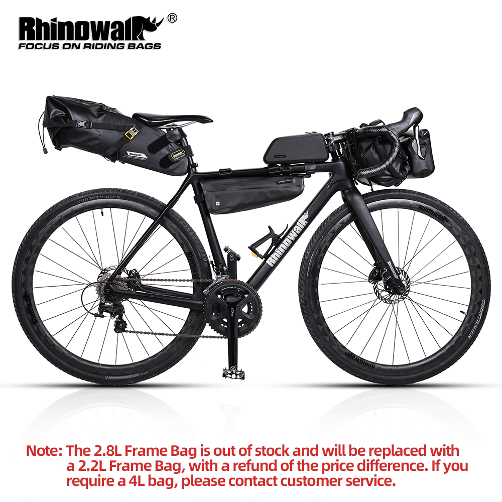 Rhinowalk Fiets Tas Set Waterdichte Fiets Fietsen Zak Sets Fietszadel Stuur Frame Buis Zak Racefiets Reizen Accessoires