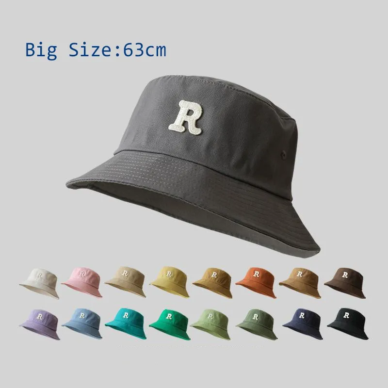 Chapeaux Big Head Cotton pour hommes et femmes, chapeau de soleil de plage en plein air, Bob FishSuffolk, grande taille, été, vente en gros, E27, 63cm