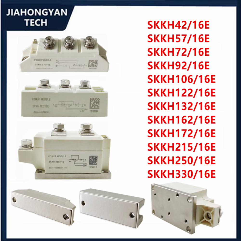 Módulo IGBT de diodo de tiristor semicontrolado, tiristor SKKH 42, 57, 72, 92, 106, 122, 132, 162, 172, 215, 250, 330/16E, SKKH132/16E