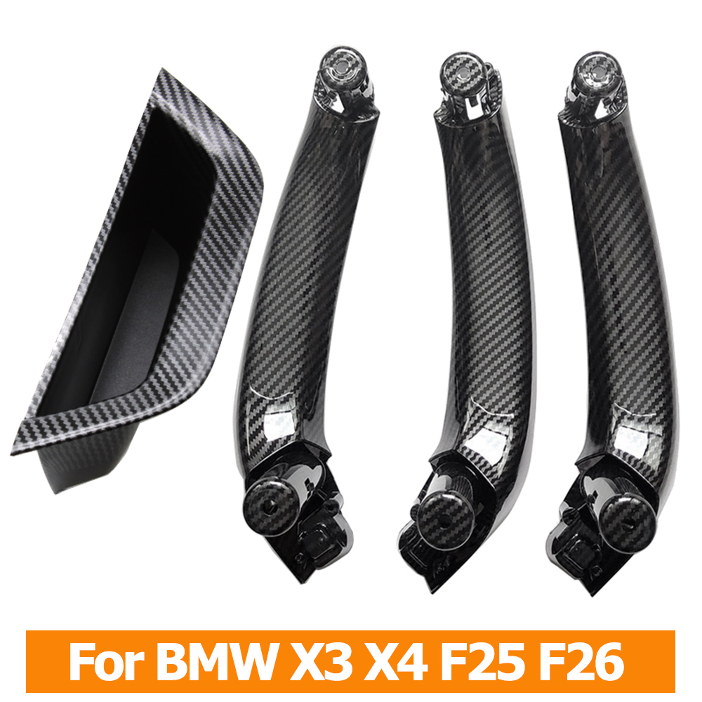 LHD RHD คาร์บอนไฟเบอร์ภายในประตูชุดเปลี่ยนชุดสำหรับ BMW X3 X4 F25 F26 2010-2016