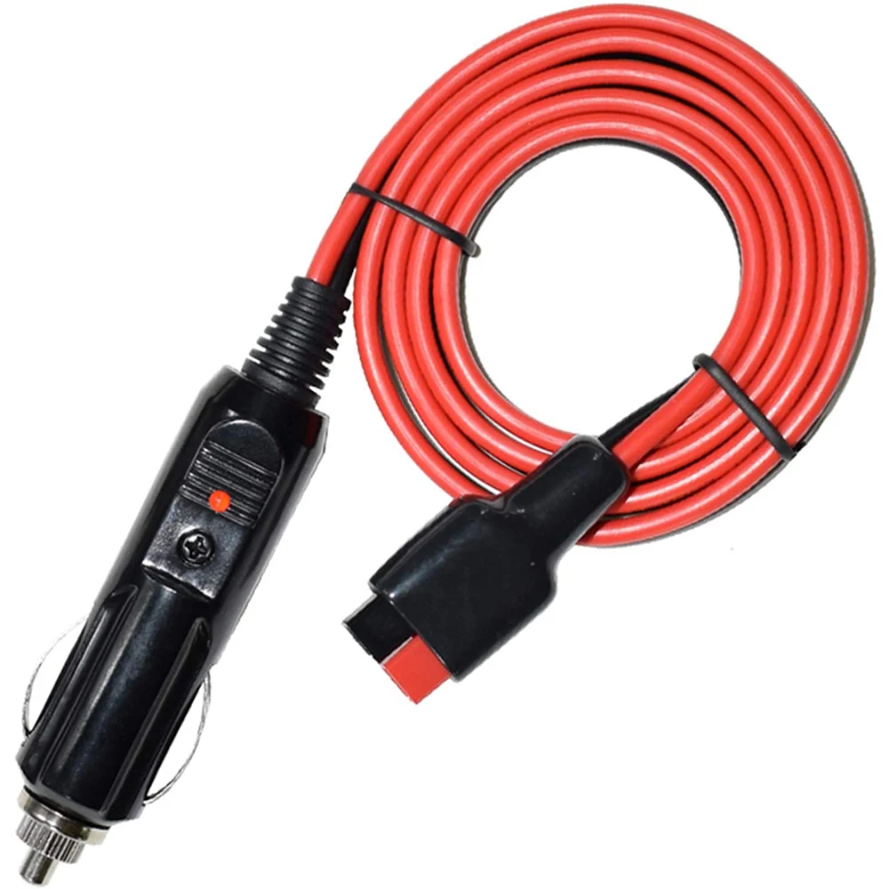 Kabel Ekstensi Pemantik Rokok Mobil 95cm 14AWG Adaptor Pengisi Daya Baterai Kompatibel dengan Port Powerpole 30A