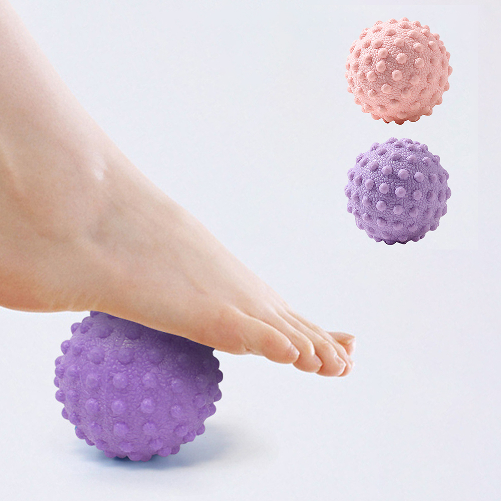 Bola de Fascia Bola de masaje de punto elevado TPR Postura Master Bola de Yoga Bola de masaje de cintura y espalda de pie