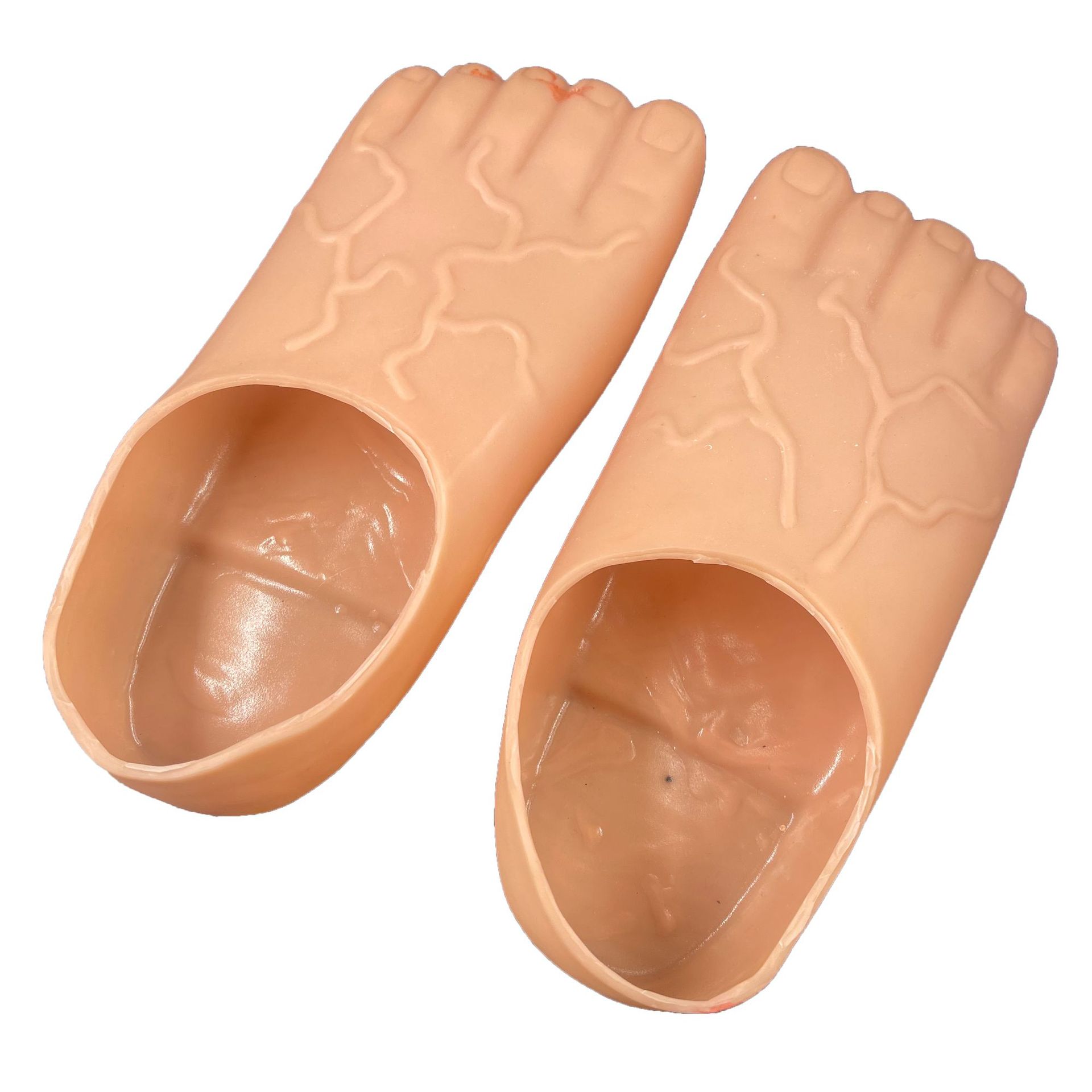 รองเท้าแตะยักษ์แบบไม่ใส่ถุงเท้า ยี่ห้อ Silly Footwear  ทำจากยาง ปิดนิ้วเท้าใหญ่  รองเท้าแตะพลาสติก  ของตกแต่งงานปาร์ตี้