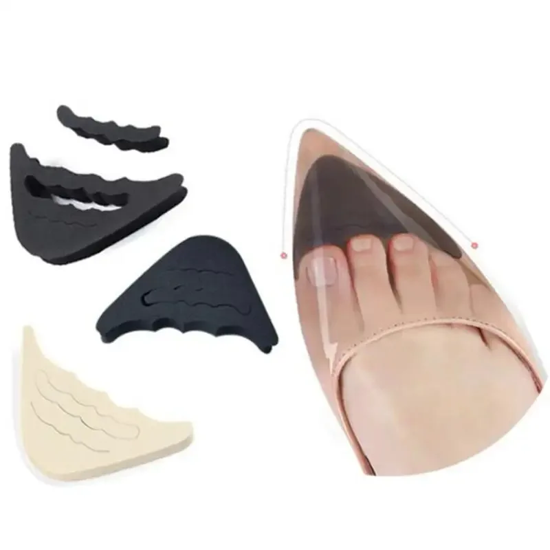 2Pair Forefoot Insert Pads heels Toe Plug Half Toe Filler Inserts Adjustable Toe Plug Reusable Shoe Filler for Too Big Shoes