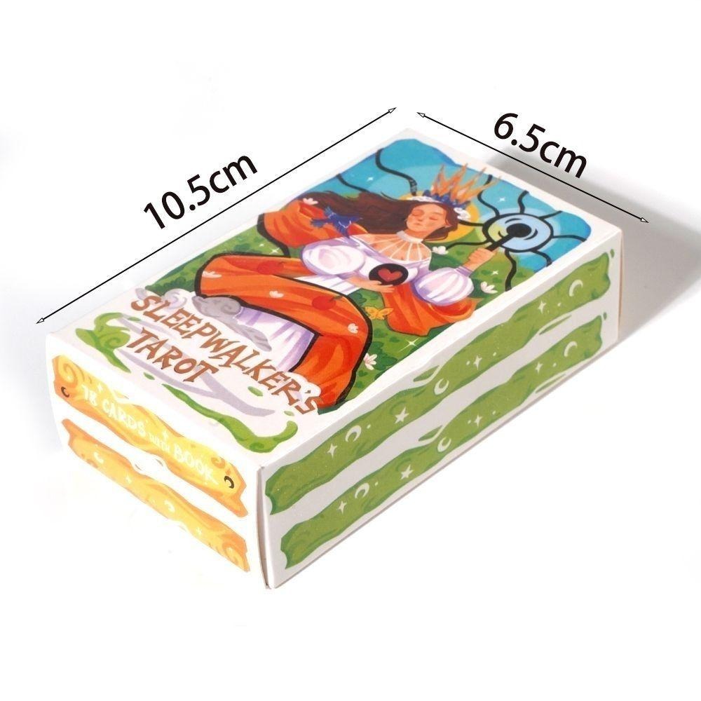 Sleepwalker tarocchi: 82 pezzi carte mazzo di tarocchi un mazzo di RWS femminile colorato sui sogni e le scoperte 10.3X6cm