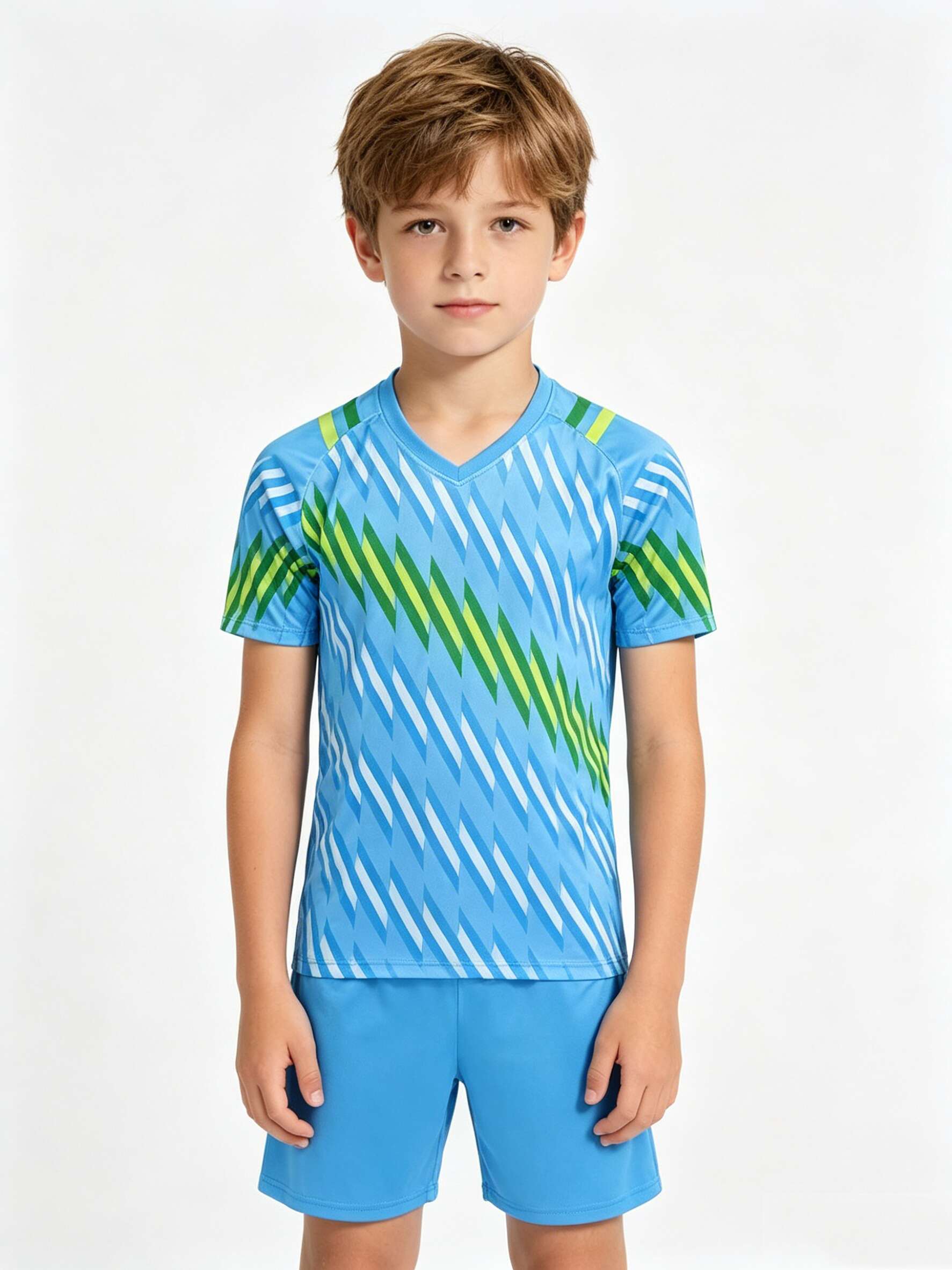 Ropa de entrenamiento para niños, camisetas, trajes de competición, ropa para niños y niñas2053