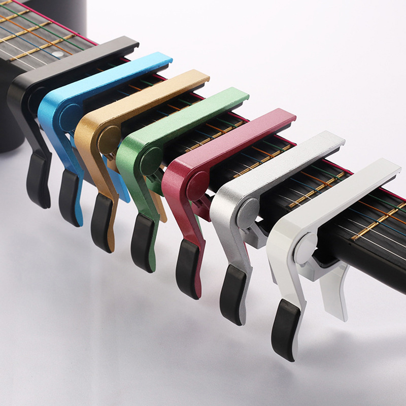 Cejilla de guitarra nueva de Metal de aleación de aluminio de alta calidad, llave de abrazadera de cambio, cejilla de guitarra clásica acústica para ajuste de tono