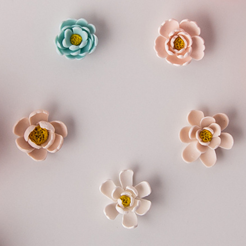 3 trous Mini feuille fleur pétale polymère argile boucles d'oreilles coupe feuilles en forme de bijoux pendentif argile moules bricolage outils de coupe faits à la main